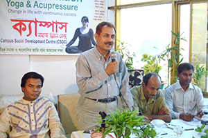 A glimpse of Free Reiki & Apitherapy Session at Campus Auditorium.